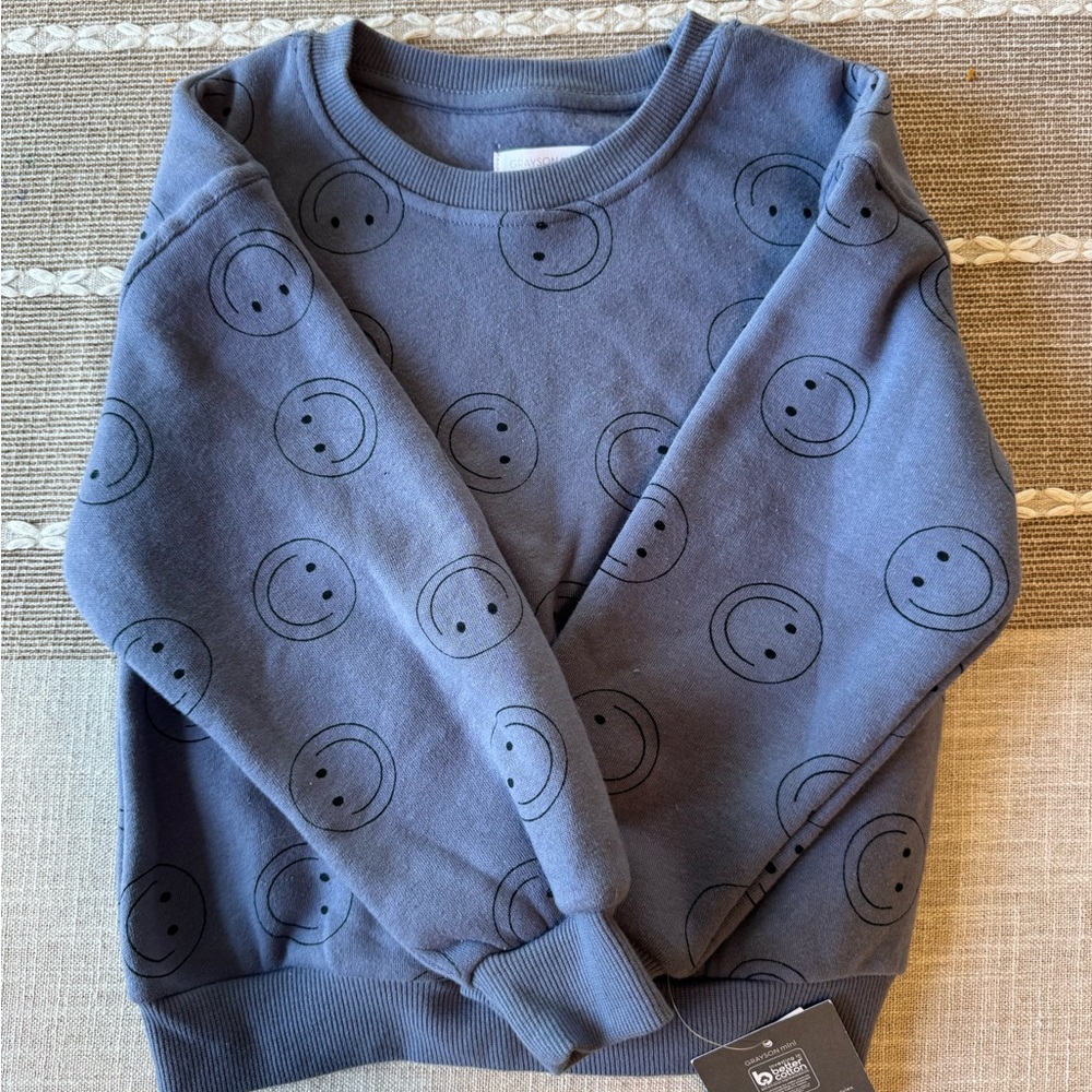 Grayson Mini  Smiley Face Sweatshirt